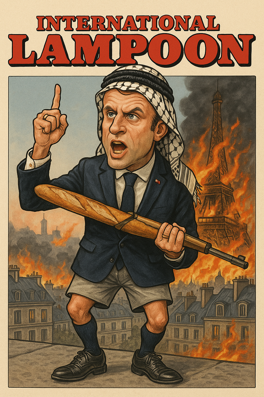 save-the-french-from-emmanuel-macron Save the French (from Emmanuel Macron) satirical illustration